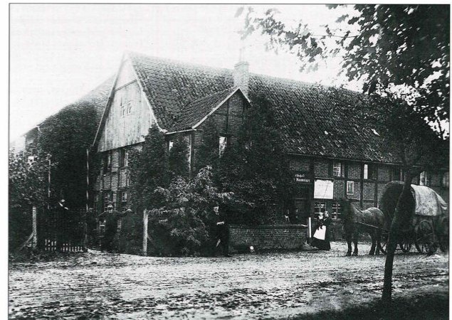 Die Gastwirtschaft August Baumeister, später Hotel zur Post, vor 1910