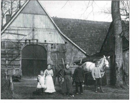 Hofstelle Hanneforth, Ebbesloh Nr. 9, im Jahr 1913