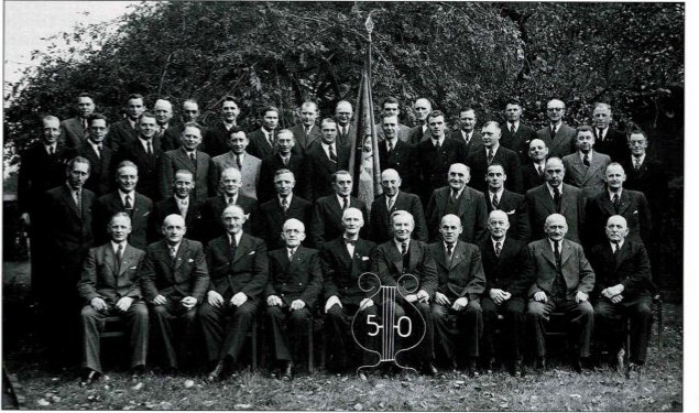 Der Männergesangverein Isselhorst im Jahr 1949
