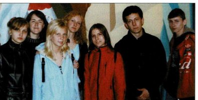 der Jugendgruppe aus Rshew mit ihrer Lehrerin zu Besuch in Gütersloh