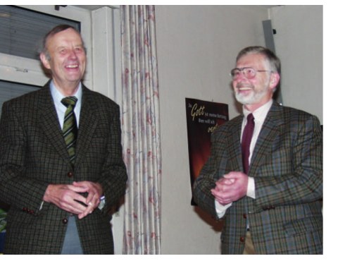 Gerhard Husemann (li.) mit Wilfried Hanneforth (re.), Foto: Karl Piepenbrock
