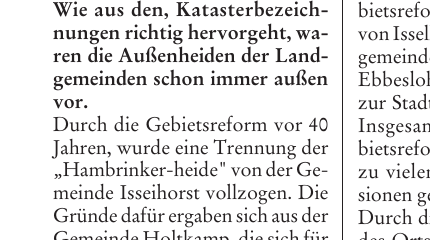 Historische Karte von Herrn Bremer aus dem Jahr 1880 mit farblichen Markierungen der Veränderungen