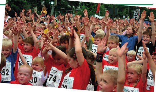 Bambini-Lauf: Kindergartenkinder starten mit Ehrgeiz