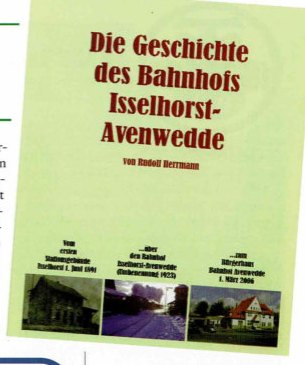 Buchtitel 'Die Geschichte des Bahnhofs Isselhorst-Avenwedde'