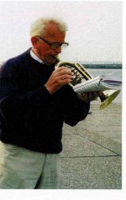 Karl Lütgert bei einer Freizeit der Kirchengemeinde auf Baltrum