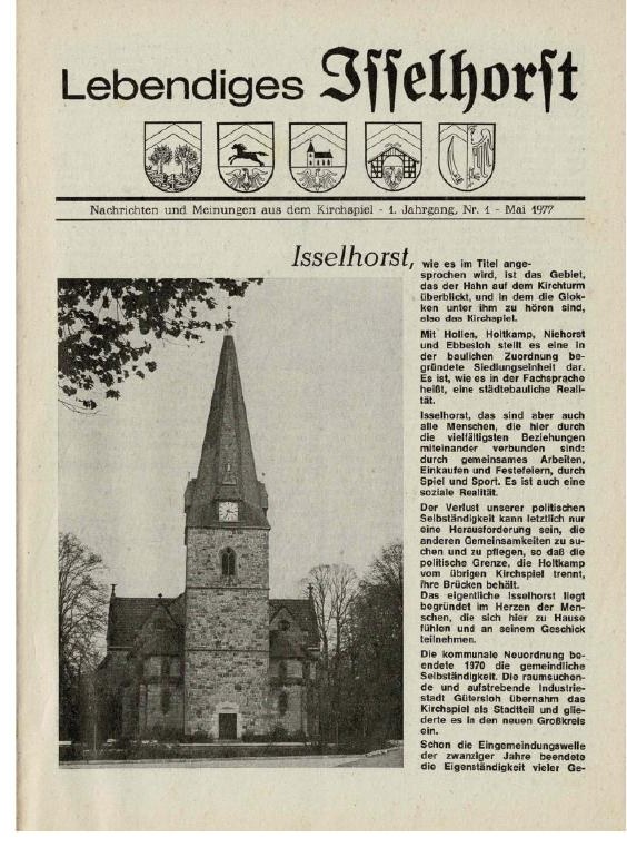 Erste Ausgabe Mai 1977