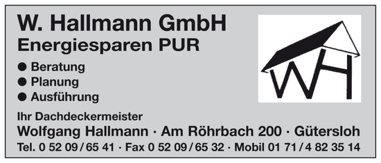 W. Hallmann Logo